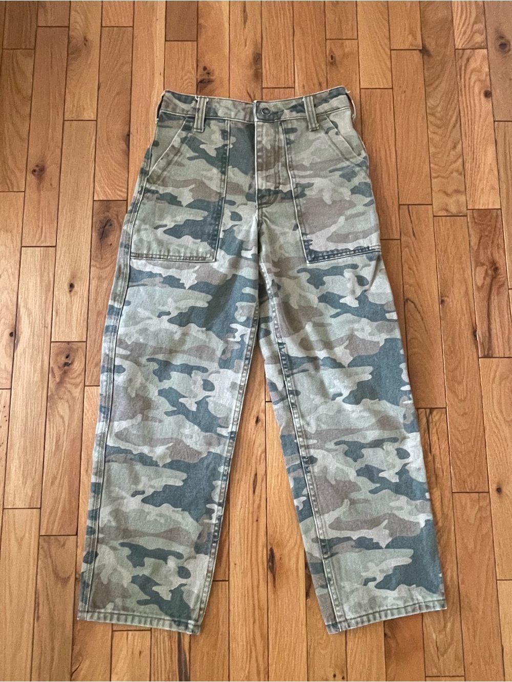 We the Free Remy Camo High Rise Utility Jeans